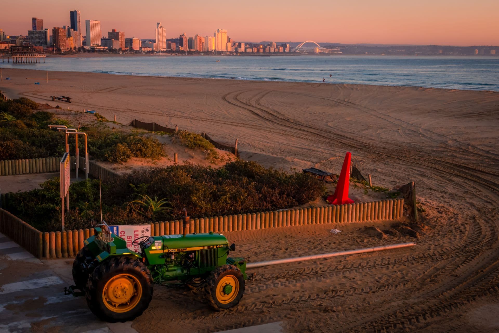 Durban beachfront and skyline