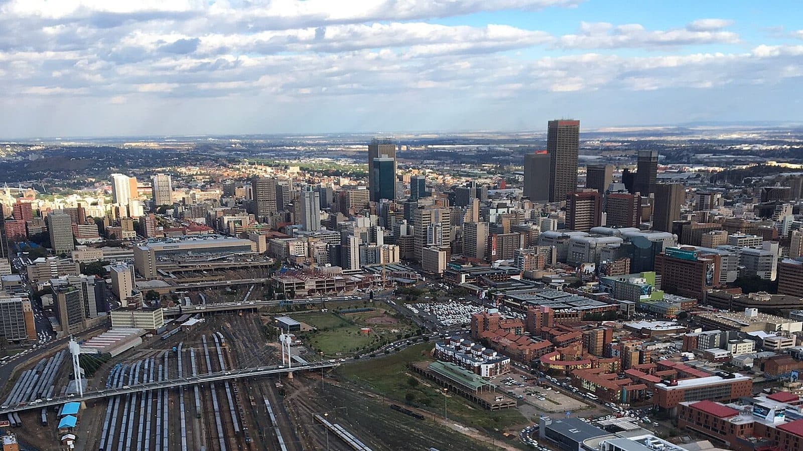The Johannesburg skyline, centre of the South African economy that National Treasury administers